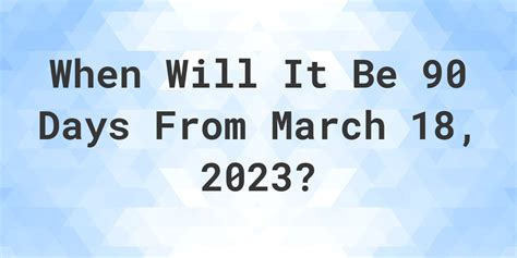 Note that the same calculation in the year 2020 will yield Mar 21, 2020 since it is a leap year and February has 29 <b>days</b>. . 90 days from march 22